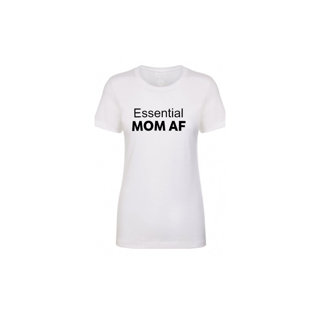 Essential Mom AF T-shirt in White